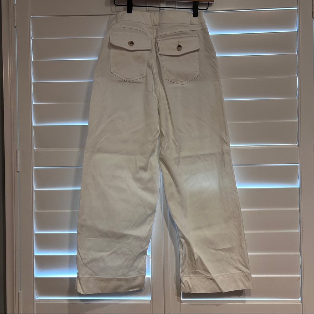 SPANX White Wide Leg Cropped Pants - Picture 5 of 5